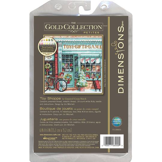 Dimensions® Counted Cross Stitch Kit, Christmas Toy Shoppe